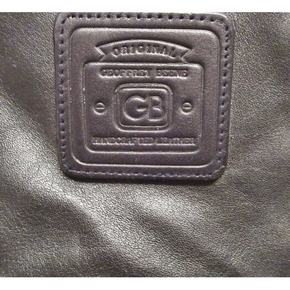 Vtg Geoffrey Beene Leather Executive Briefcase Business Travel Attache Bag
